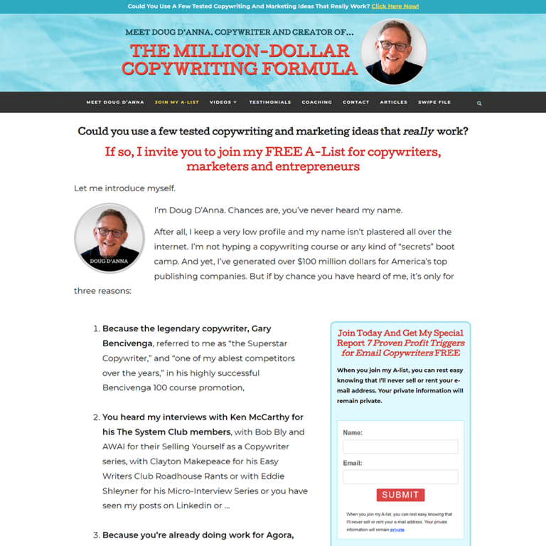 Read more about the article Million-Dollar Copywriting Formula