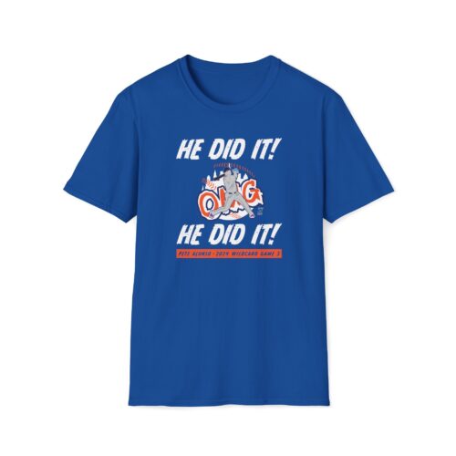 TSHIRT BLUE - ALONSO WILDCARD GAME3 - HE DID IT! HE DID IT!